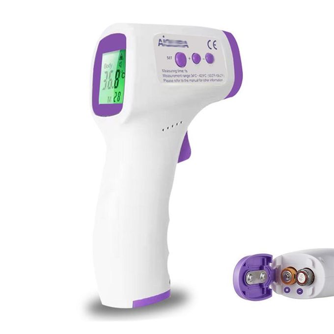 Medical Digital Infrared Thermometer Handheld Portable Forehead Body Baby Adult Non Contact High Precision Quick Temperature Measurement Electronic Household Thermometers Thermogun Laser.