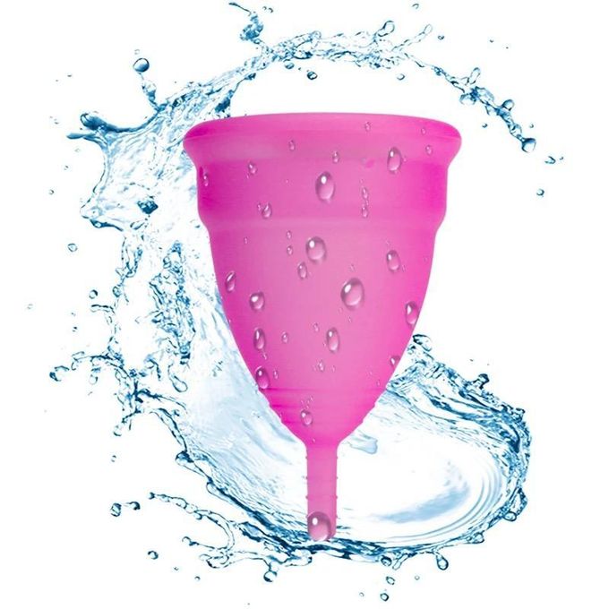 Pink Reusable Menstrual Cup Silicone Medical Grade Economical Alternative To Sanitary Napkins Periods Cup