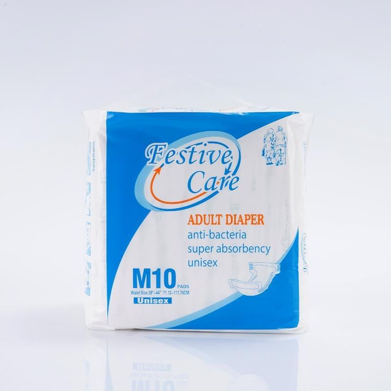 FESTIVE CARE ADULT DIAPER ULTRA – X-LARGE (PACK OF 10). ADULT INCONTINENCE DIAPER, DISPOSABLE ADULT NAPPY, OR ADULT PROTECTIVE UNDERWEAR,