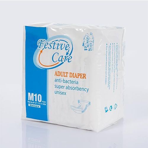 FESTIVE CARE ADULT DIAPER ULTRA – X-LARGE (PACK OF 10). ADULT INCONTINENCE DIAPER, DISPOSABLE ADULT NAPPY, OR ADULT PROTECTIVE UNDERWEAR,