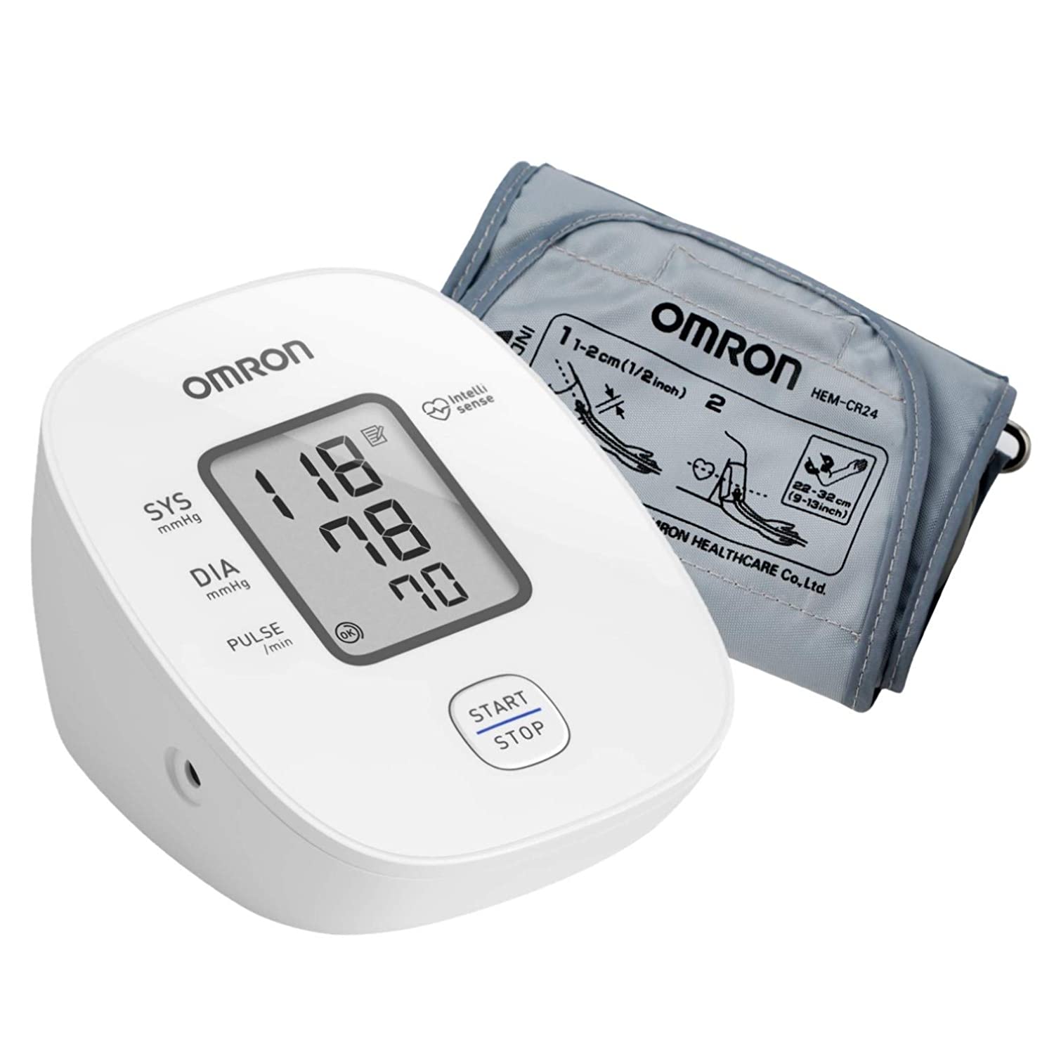DIGITAL OMRON M1 BLOOD PRESSURE MACHINE, DIGITAL BLOOD PRESSURE MONITOR, AUTOMATIC BP MONITOR, OMRON DIGITAL ARM CUFF MONITOR, OR ELECTRONIC HYPERTENSION MONITOR,
