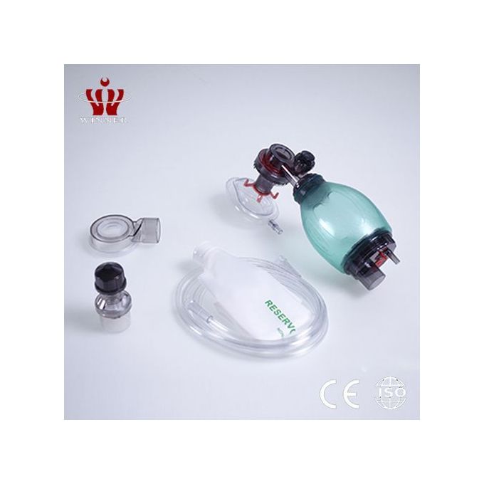 A PAEDIATRIC AMBU BAG. A PAEDIATRIC MANUAL RESUSCITATOR, CHILD RESUSCITATION BAG, OR PAEDIATRIC BAG-VALVE-MASK (BVM), PARTICULARLY IN MEDICAL, EMERGENCY, AND CLINICAL SETTINGS.