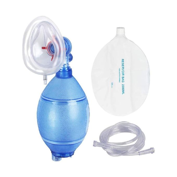 A PAEDIATRIC AMBU BAG. A PAEDIATRIC MANUAL RESUSCITATOR, CHILD RESUSCITATION BAG, OR PAEDIATRIC BAG-VALVE-MASK (BVM), PARTICULARLY IN MEDICAL, EMERGENCY, AND CLINICAL SETTINGS.