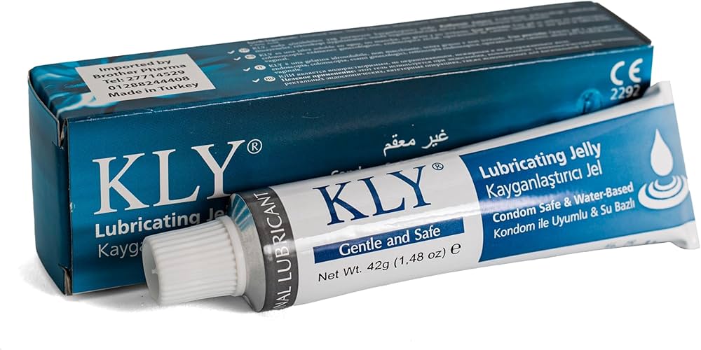 KLY LUBRICATING JELLY 42 GM. A MEDICAL LUBRICATING JELLY, WATER-BASED LUBRICANT, OR SURGICAL LUBRICANT JELLY, PARTICULARLY IN MEDICAL, CLINICAL, AND HOSPITAL SETTINGS WHERE PROFESSIONAL TERMINOLOGY IS