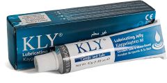 KLY LUBRICATING JELLY 42 GM. A MEDICAL LUBRICATING JELLY, WATER-BASED LUBRICANT, OR SURGICAL LUBRICANT JELLY, PARTICULARLY IN MEDICAL, CLINICAL, AND HOSPITAL SETTINGS WHERE PROFESSIONAL TERMINOLOGY IS