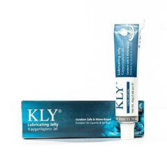 KLY LUBRICATING JELLY 42 GM. A MEDICAL LUBRICATING JELLY, WATER-BASED LUBRICANT, OR SURGICAL LUBRICANT JELLY, PARTICULARLY IN MEDICAL, CLINICAL, AND HOSPITAL SETTINGS WHERE PROFESSIONAL TERMINOLOGY IS