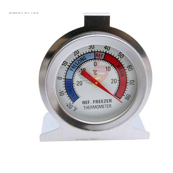 ANALOG THERMOMETER FOR FRIDGE, MECHANICAL FRIDGE THERMOMETER, DIAL FRIDGE THERMOMETER, NON‑DIGITAL REFRIGERATOR THERMOMETER, FRIDGE DIAL THERMOMETER, ANALOG REFRIGERATION THERMOMETER, CLASSIC FRIDGE T