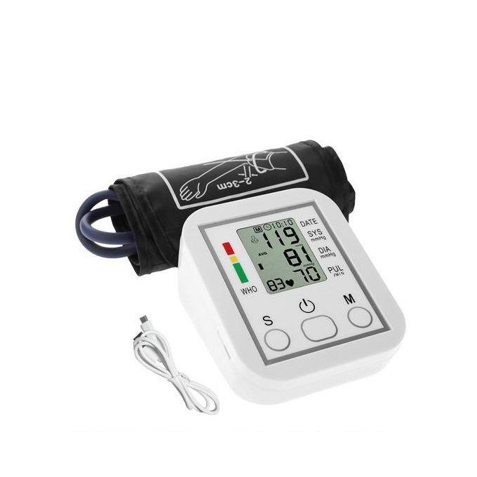 Electronic Digital Arm BP Blood Pressure Monitor Machine Heartbeat Pulse Meter Test Sphygmomanometer + USB cable/ Electronic Digital Arm BP Blood Pressure Monitor Machine Heartbeat Pulse Meter Test Sp