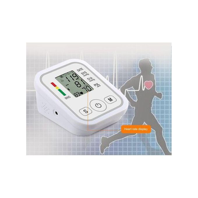 Electronic Digital Arm BP Blood Pressure Monitor Machine Heartbeat Pulse Meter Test Sphygmomanometer + USB cable/ Electronic Digital Arm BP Blood Pressure Monitor Machine Heartbeat Pulse Meter Test Sp