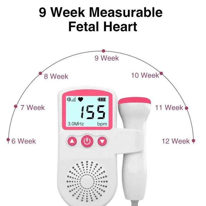 HANDHELD FETAL DOPPLER, BABY HEARTBEAT MONITOR, OR PRENATAL DOPPLER DEVICE, PARTICULARLY IN MEDICAL AND MATERNITY CARE