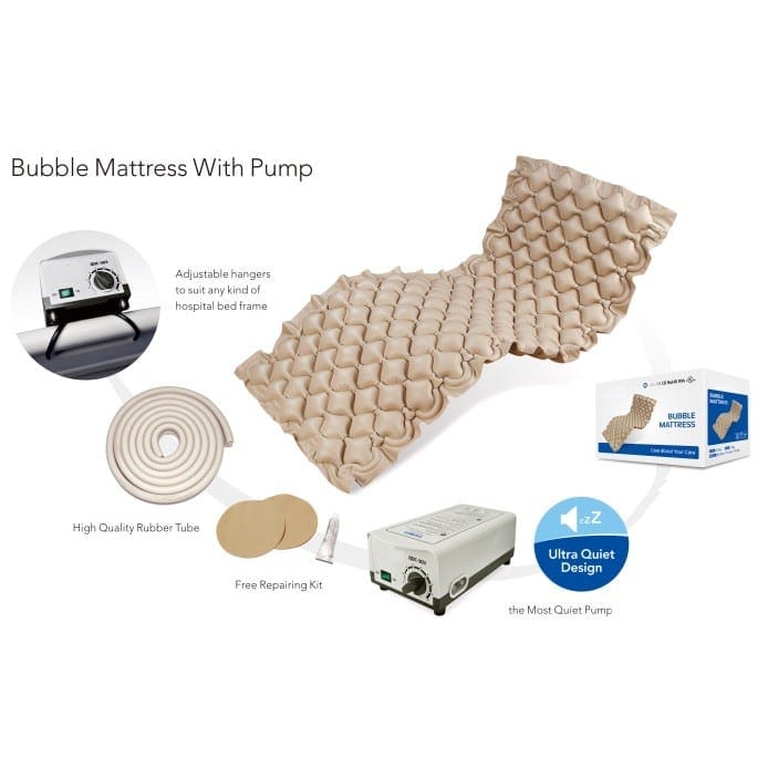 BUBBLE RIPPLE MATTRESS WITH PUMP. THERAPEUTIC ALTERNATING AIR MATTRESS SYSTEM. MEDICAL AIR CELL MATTRESS WITH ELECTRIC PUMP. DYNAMIC AIR FLOW PRESSURE RELIEF MATTRESSDYNAMIC AIR FLOW PRESSURE RELIEF M