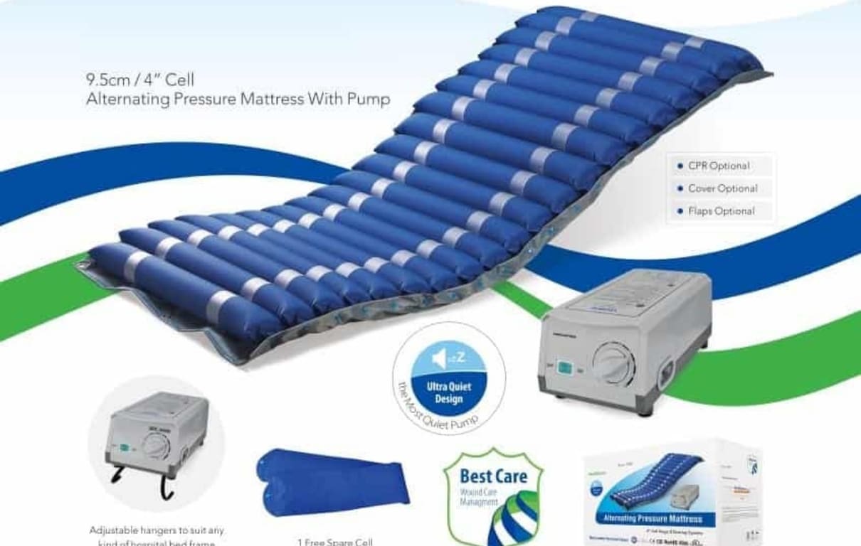 TUBE RIPPLE MATTRESS WITH PUMP. ALTERNATING PRESSURE TUBE AIR MATTRESS WITH PUMP. TUBULAR ANTI-DECUBITUS AIR MATTRESS SYSTEM. MEDICAL TUBE CELL AIR MATTRESS WITH ELECTRIC PUMP.