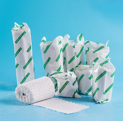 PLASTER OF PARIS (P.O.P.) BANDAGE ROLL 6″ (CHINA). high-quality orthopedic bandage used for immobilization and support of fractured or injured limbs. It is widely used in hospitals, clinics, and emerg
