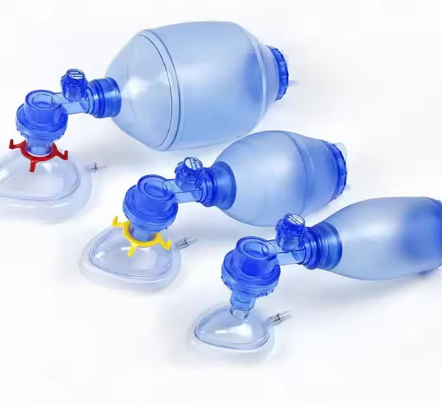 AMBU BAG ADULT. a manual resuscitator designed to provide positive pressure ventilation to adult patients who are not breathing adequately or have stopped breathing.