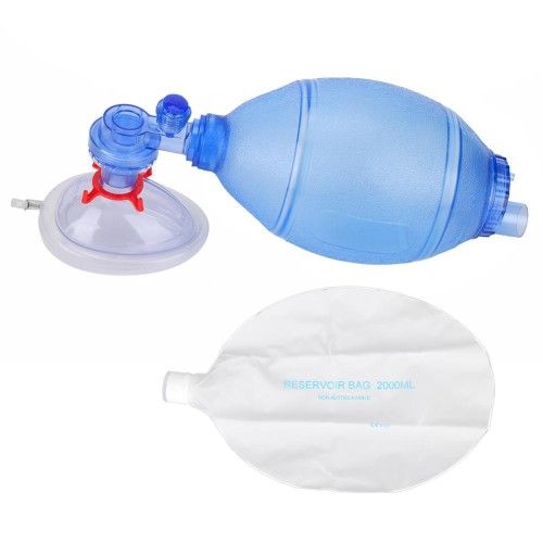 AMBU BAG ADULT. a manual resuscitator designed to provide positive pressure ventilation to adult patients who are not breathing adequately or have stopped breathing.