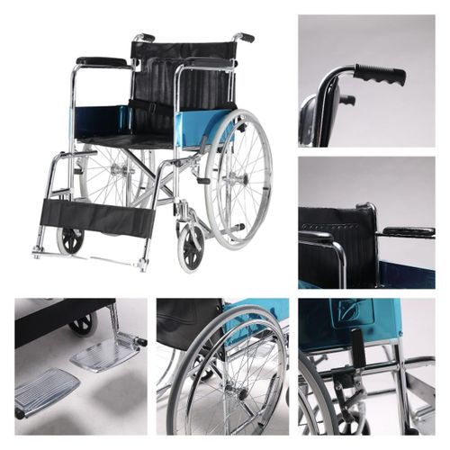 Standard Wheelchair With Commode – Detachable Footrests, Hydraulic Recline, Steel Frame, Waterproof Seat/Standard Wheelchair With Commode – Detachable Footrests, Hydraulic Recline, Steel Frame, Water/