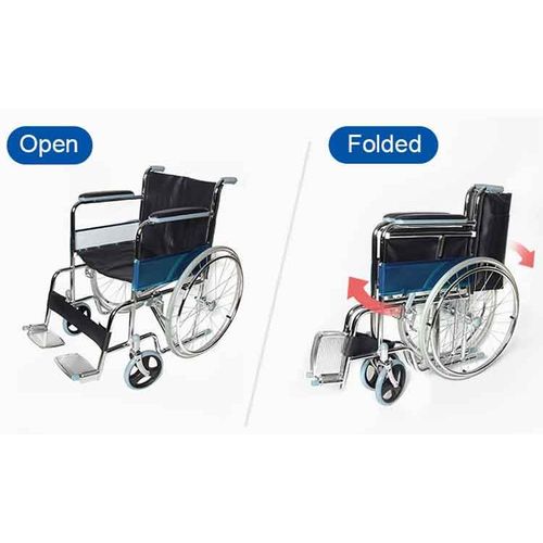 Standard Wheelchair With Commode – Detachable Footrests, Hydraulic Recline, Steel Frame, Waterproof Seat/Standard Wheelchair With Commode – Detachable Footrests, Hydraulic Recline, Steel Frame, Water/