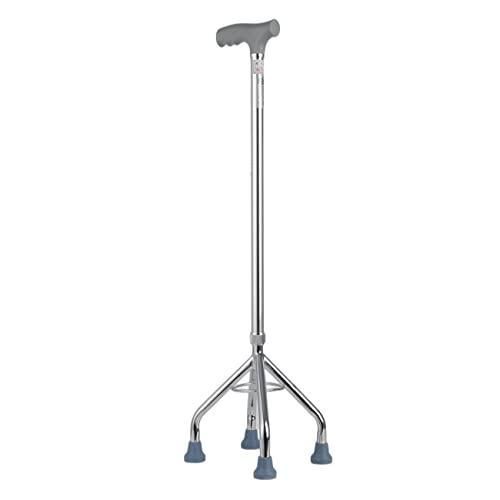 Aluminum Alloy Elderly Medical Walking Quad Canes Small Base Four-Corners Claw Adjustable Crutches for Disabled/