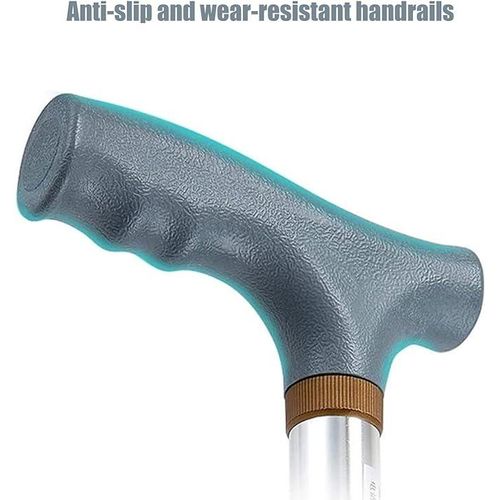 Aluminum Alloy Elderly Medical Walking Quad Canes Small Base Four-Corners Claw Adjustable Crutches for Disabled/