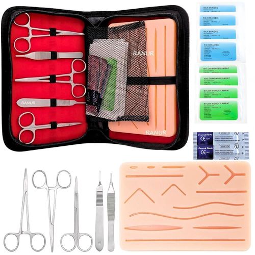 Students Suturing Practice Kit/Students Suture Set/dissecting kit/SUTURE KIT WITH TRAINING PAD./Students Suturing Practice Kit/Students Suture Set/dissecting kit/SUTURE KIT WITH TRAINING PAD.
Student
