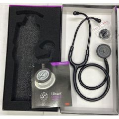 3M Littmann Classic III™ Stethoscope -Black Finish-One stethoscope,a manual and a pair of spare earbuds ///3M Littmann Classic III™ Stethoscope -Black Finish-One stethoscope,a manual and a pair of s
v