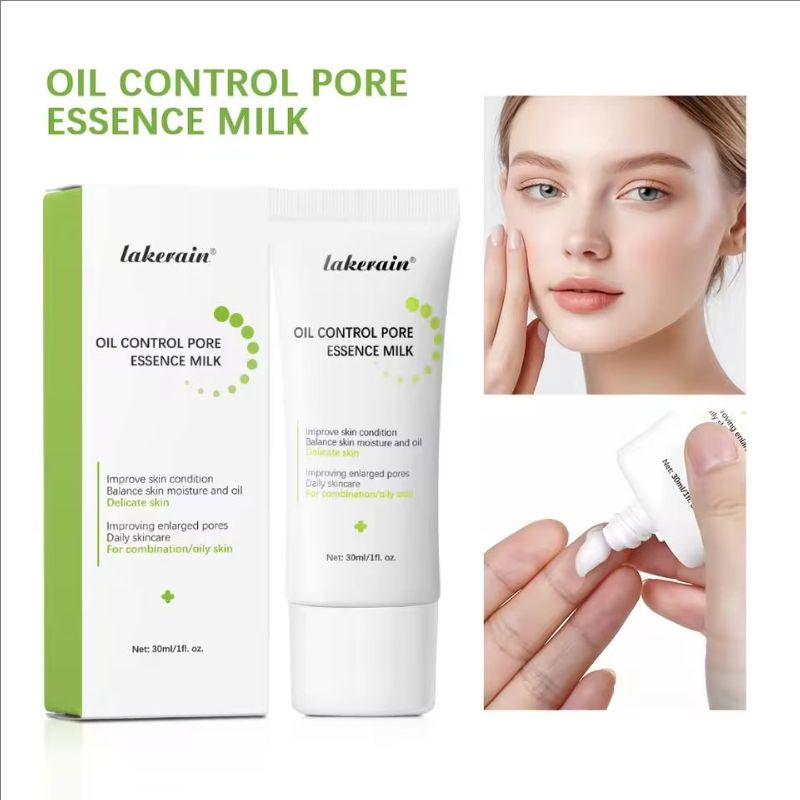 Milk Pore Minimizer Essence Face Primer Base Primer for Shine and Oil Control Hides Wrinkles and Fine Lines Long-lasting