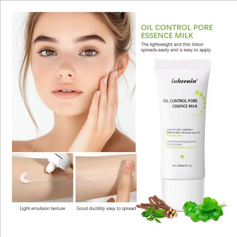 Milk Pore Minimizer Essence Face Primer Base Primer for Shine and Oil Control Hides Wrinkles and Fine Lines Long-lasting