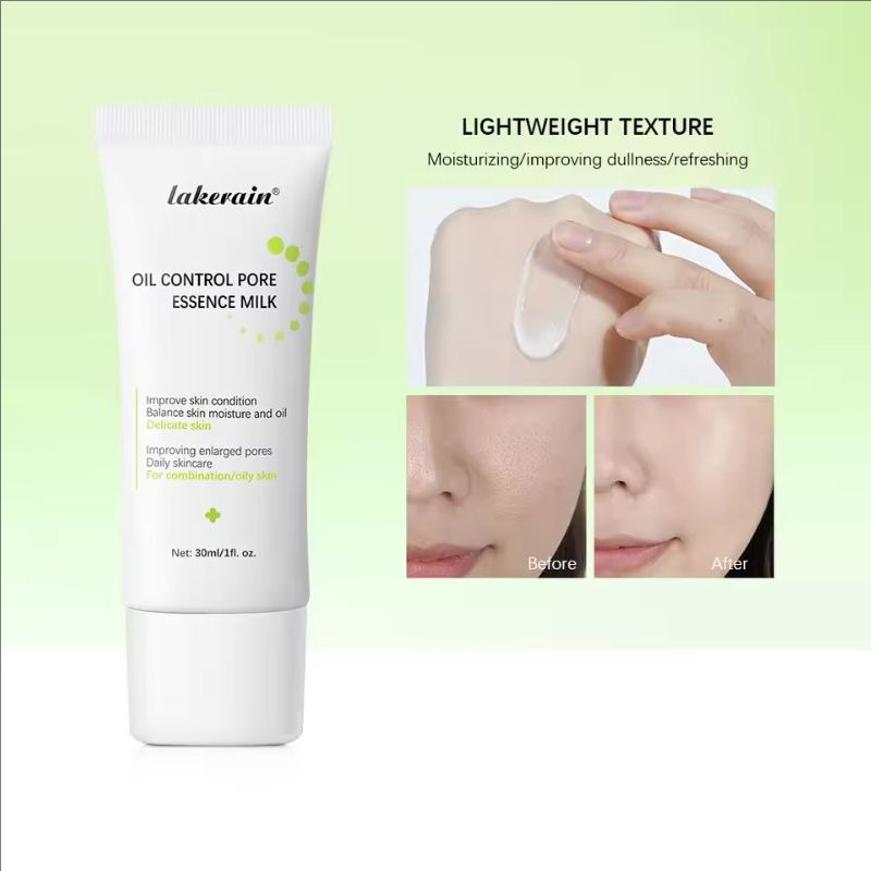 Milk Pore Minimizer Essence Face Primer Base Primer for Shine and Oil Control Hides Wrinkles and Fine Lines Long-lasting