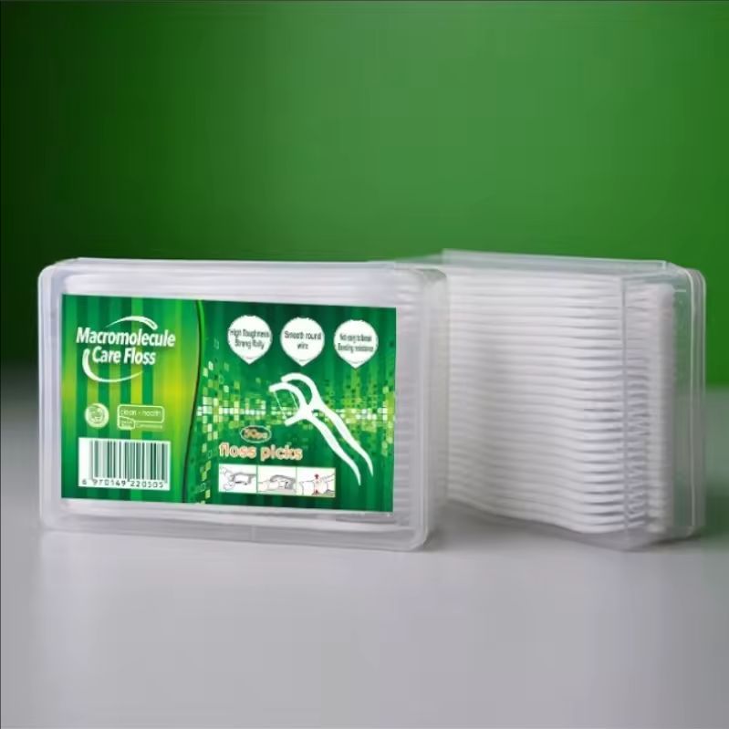 50pcs Dental Floss Flosser Picks Teeth Toothpicks Stick Tooth Clean Oral Care 7.5cm Dental Cleaning Toothpicks Floss Picks