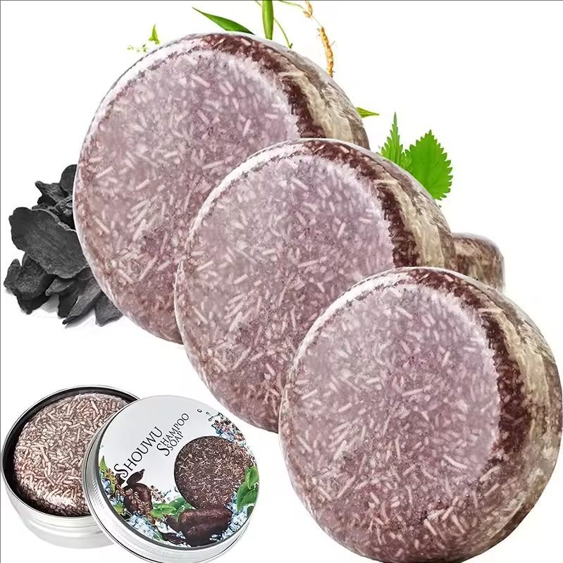Polygonum Soap Hair Darkening Shampoo Bar Women Men Hair Solid Ginger Shampoo Whitening Soap Various Styles of Soap Bar Hair