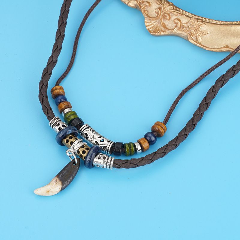 Anchor necklace, men's retro trendy pendant, collarbone chain, Japanese and Korean version couple accessory gift