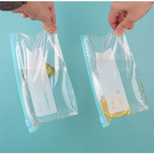 Reusable Zipper Bag Ziplock Bags Stand Up Zip Shut Plastic Freezer Bag Fruit Vegetable Ziplock Kitchen Food Storage Organizors