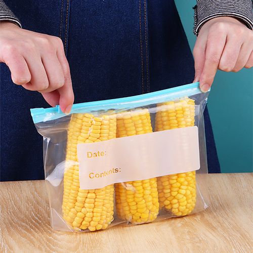 Reusable Zipper Bag Ziplock Bags Stand Up Zip Shut Plastic Freezer Bag Fruit Vegetable Ziplock Kitchen Food Storage Organizors