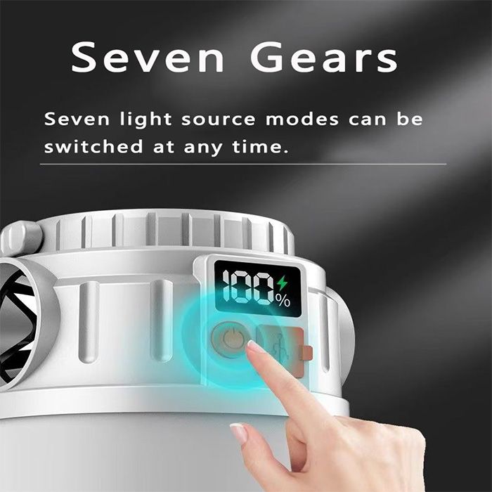 Solar Charging Camping lights led charging Seven Gears outdoor lighting super bright camping tent stalls long battery life home emergency hanging lights.