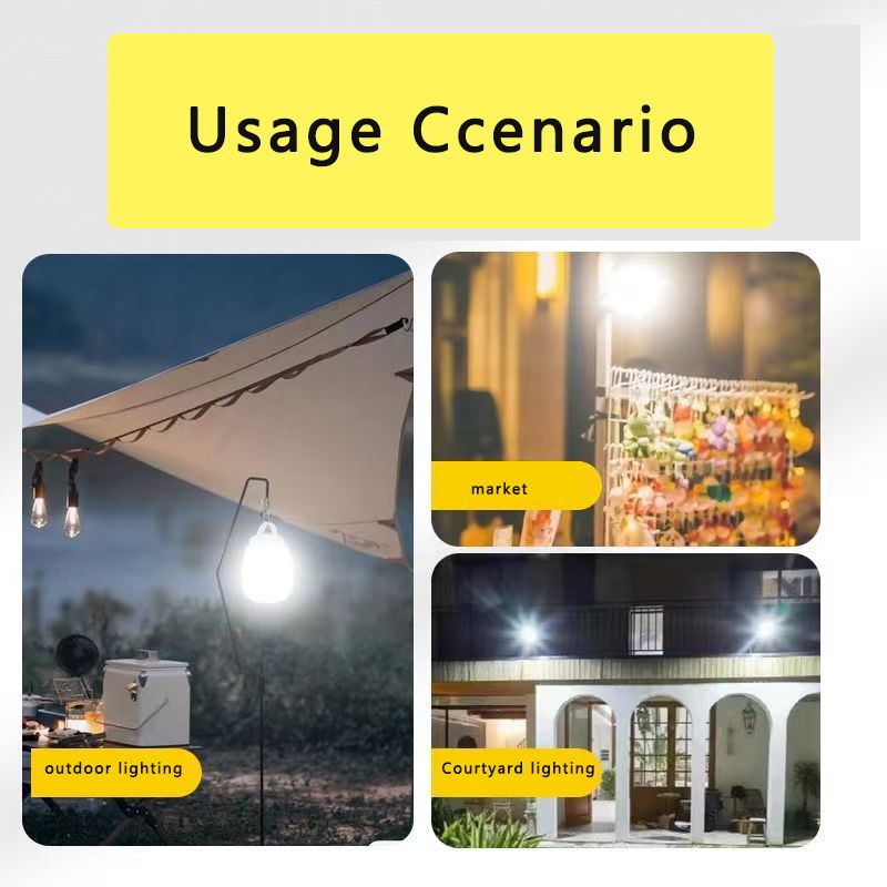 Solar Charging Camping lights led charging Seven Gears outdoor lighting super bright camping tent stalls long battery life home emergency hanging lights.