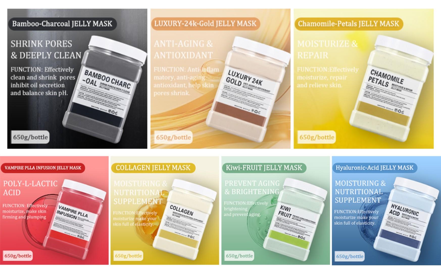 New arrival Fresh Mint Jelly Masks for Facials Professional,Jelly Face Mask Skin Care Hydrating,Jelly Masks Powder for Face Moisturizing,Smoothing,Deep Cleaning,Oil Contral,for All the Skin