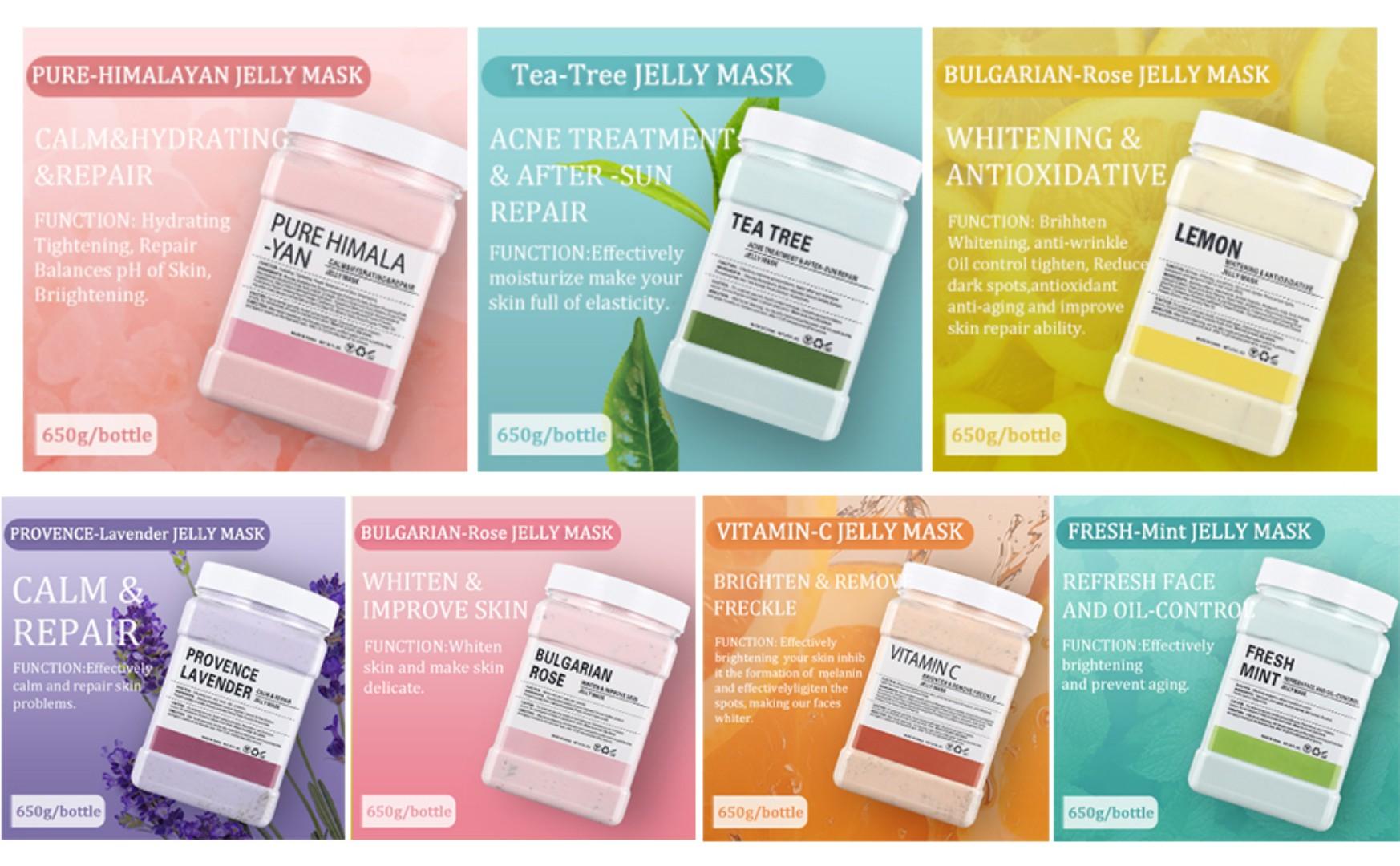 New arrival Fresh Mint Jelly Masks for Facials Professional,Jelly Face Mask Skin Care Hydrating,Jelly Masks Powder for Face Moisturizing,Smoothing,Deep Cleaning,Oil Contral,for All the Skin