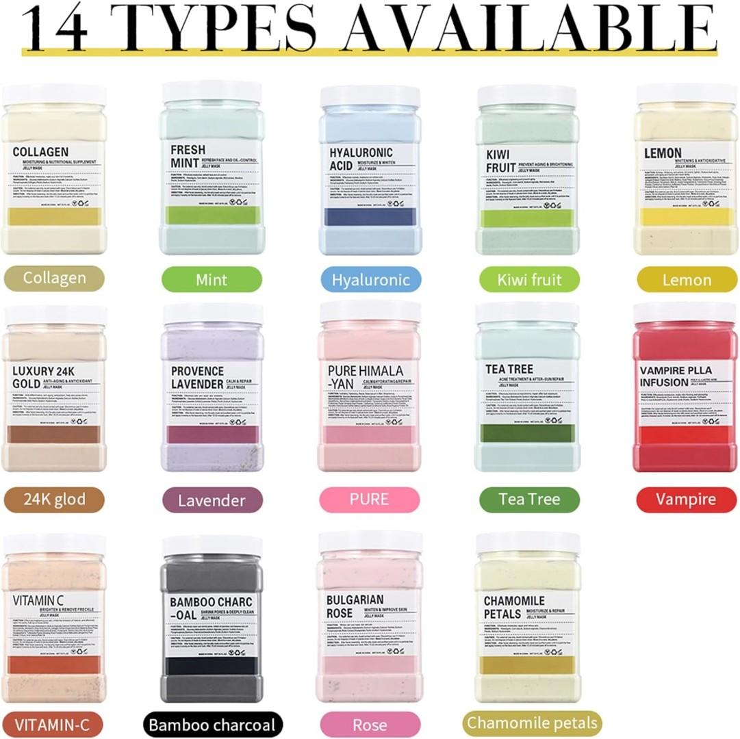 New arrival Fresh Mint Jelly Masks for Facials Professional,Jelly Face Mask Skin Care Hydrating,Jelly Masks Powder for Face Moisturizing,Smoothing,Deep Cleaning,Oil Contral,for All the Skin