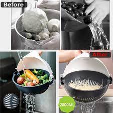 (Easter Sale) 9 in 1 Multifunction Magic Rotate Vegetable Cutter, shredder, chopper with Drain Basket, New Veggie Slicer Grater Shredder, Food Strainer Colander