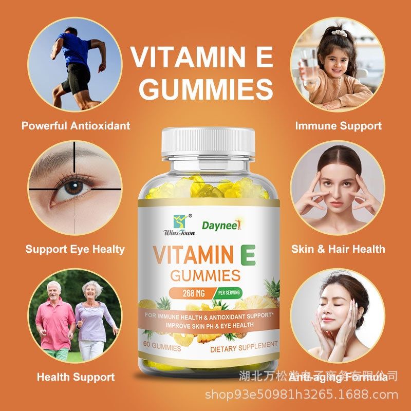 (Easter sale) Daynee Vitamin E Gummies | Dietary Supplement for Eye Health, Skin Care, Hair Care, Anti-aging and Immunity buy in Kenya