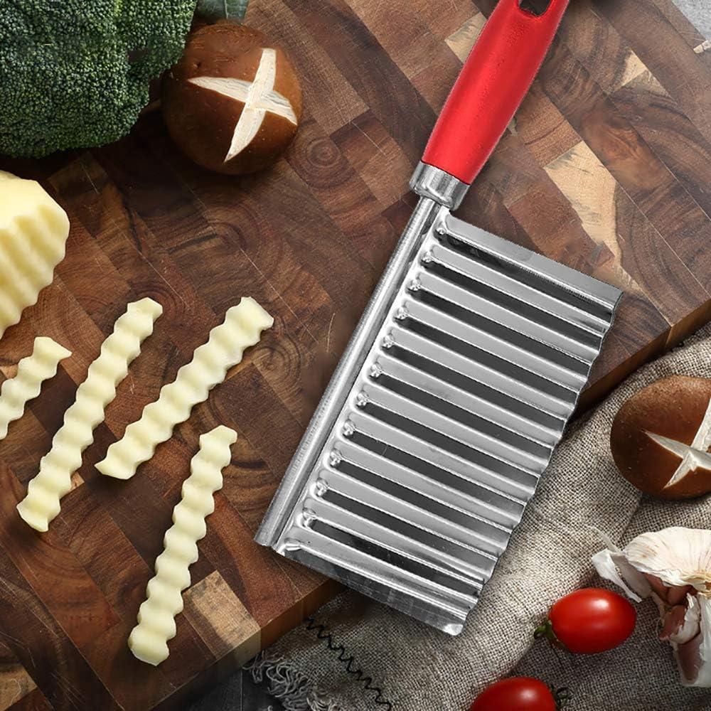 (Easter Sale) Stainless Steel stylish Vegetable Salad Chopping Knife Crinkle Cutters buy in Kenya