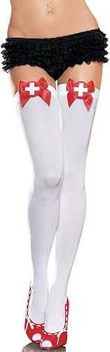 New arrival Sexy Nurse cosplay knee length stockings socks for women  sexy