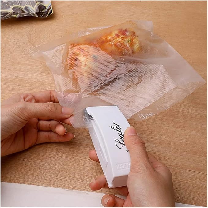 (Easter sale) Mini Handheld Food Sealer Tool Plastic Portable Sealing Machine Heat Bag Packing