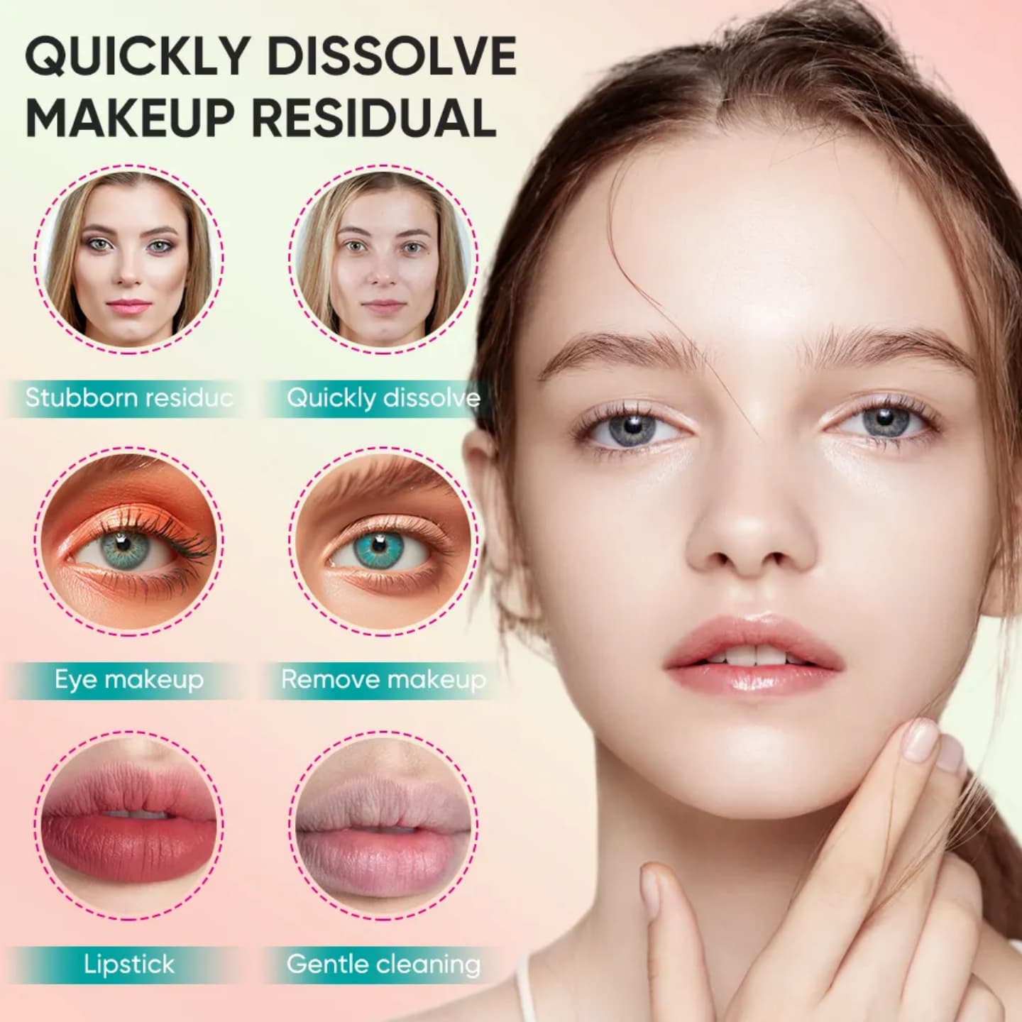 Mooyam Makeup Remover Oil - Gentle 2-in1 Cleansing Balm for Waterproof Mascara & Long Lasting Makeup | For All Skin Types 100ml