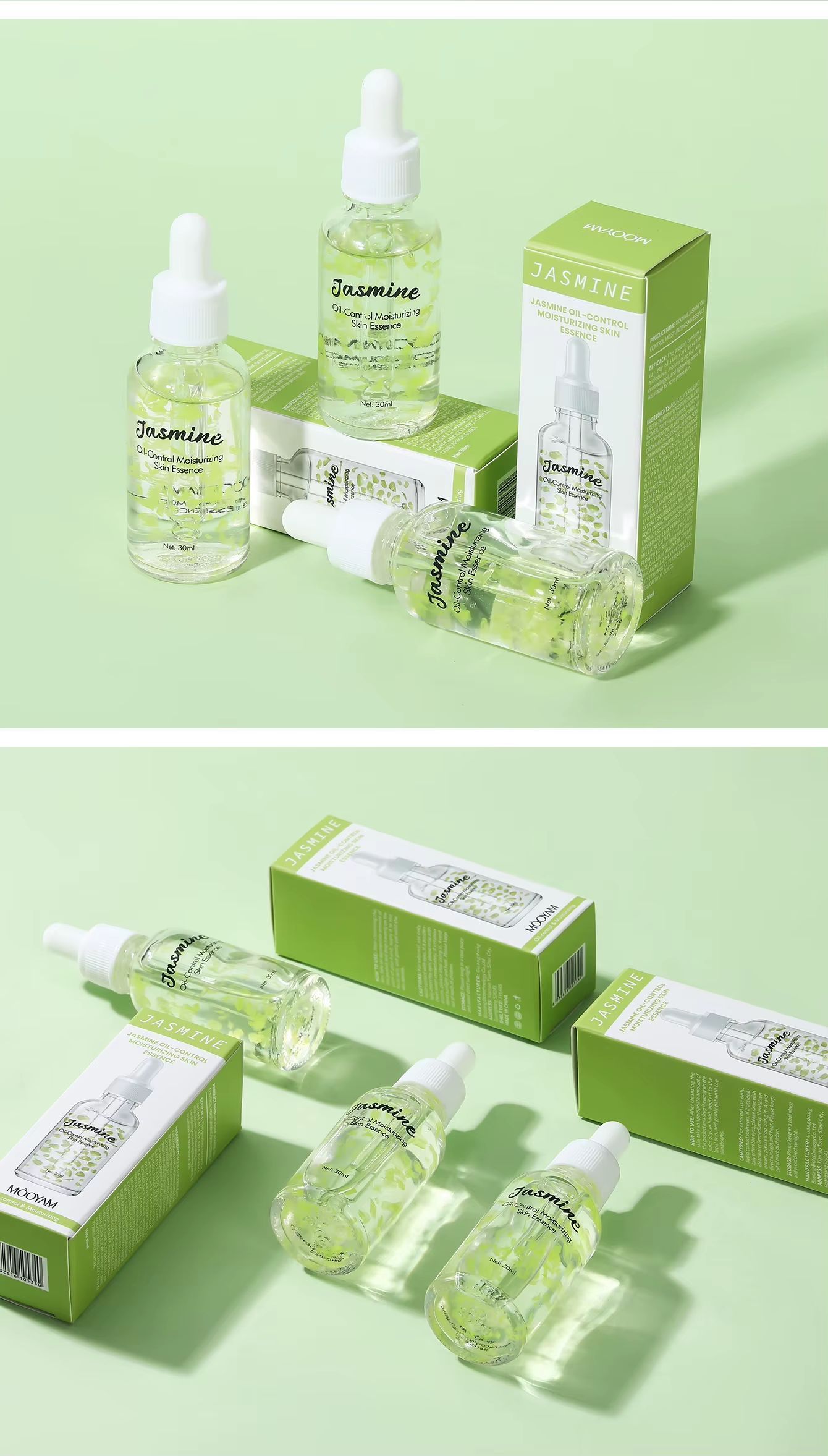 [OFFER] MÔOYAM Jasmine Oil-Control Moisturizing Essence – AHA + BHA Skin Refiner – Pore Minimizing & Hydrating Glow Serum (30ml)