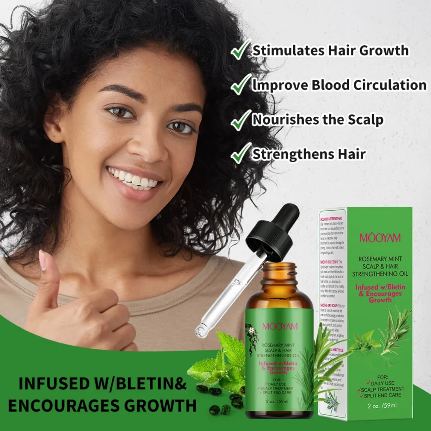 New arrival Best Rosemary Mint Scalp & Hair Strengthening, growth thickening  Anti-hair loss Scalp stimulating Nourishing hair and revitalizing Oil 59ml buy in Kenya