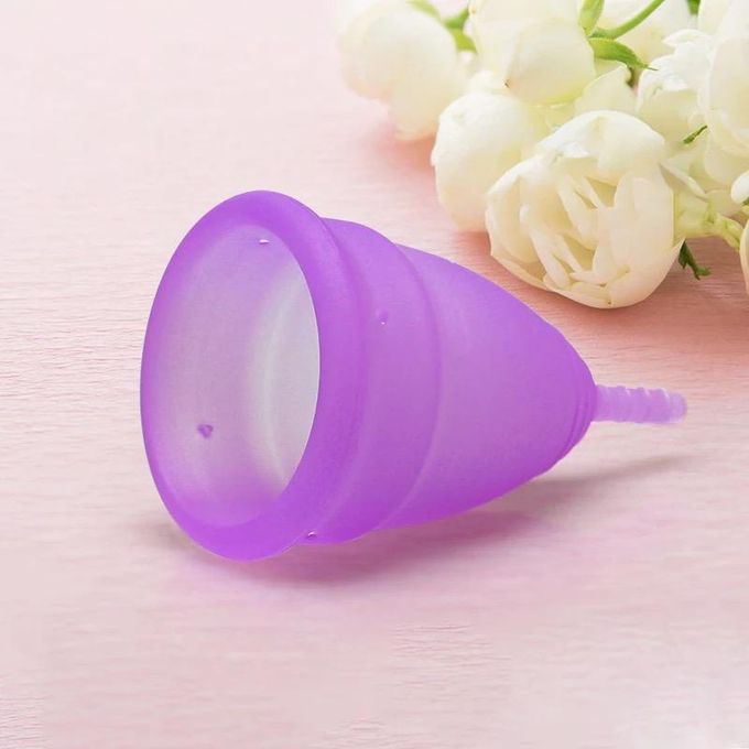 Reusable Menstrual Cup - 12-Hour Leak-Free Protection - Soft Medical Grade Silicone - Eco-Friendly & Comfortable Period Solution (Sizes Small, Large)