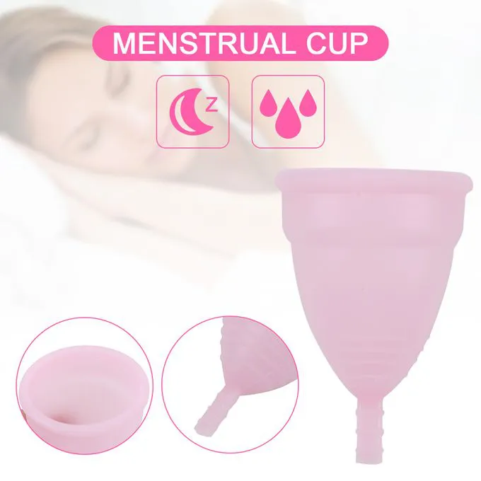 Reusable Menstrual Cup - 12-Hour Leak-Free Protection - Soft Medical Grade Silicone - Eco-Friendly & Comfortable Period Solution (Sizes Small, Large)