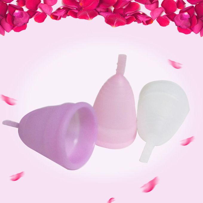 Reusable Menstrual Cup - 12-Hour Leak-Free Protection - Soft Medical Grade Silicone - Eco-Friendly & Comfortable Period Solution (Sizes Small, Large)