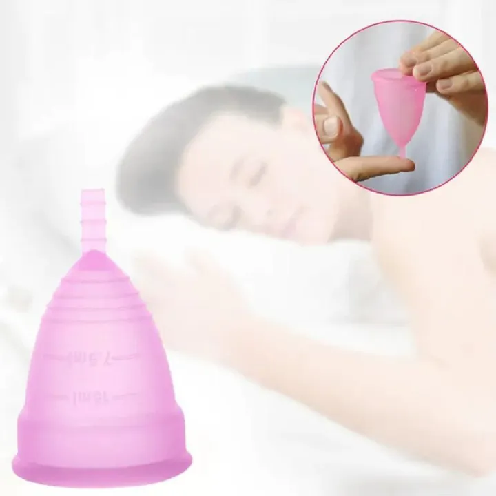 Reusable Menstrual Cup - 12-Hour Leak-Free Protection - Soft Medical Grade Silicone - Eco-Friendly & Comfortable Period Solution (Sizes Small, Large)